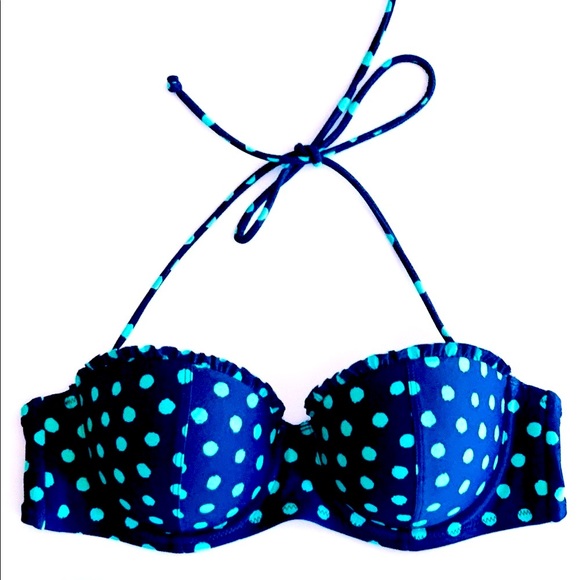 Aerie Polka Dot Cottagecore Bikini Top - Picture 1 of 2